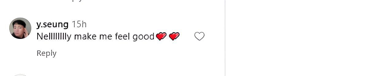 A screenshot of a fan's comment on LPGA's post - Source: Instagram@lpga_tour